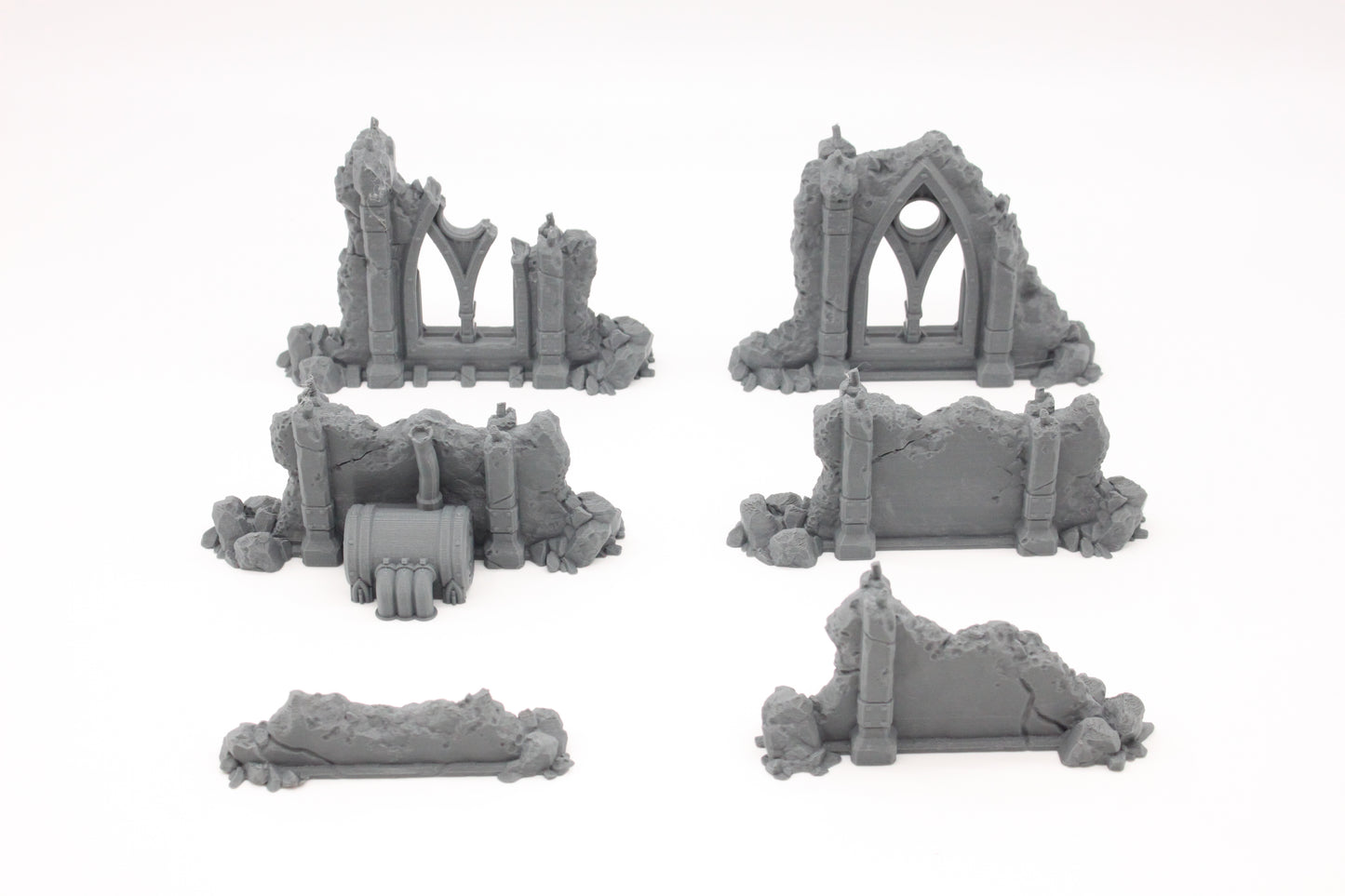 V2 Gothic Ruined Structures Scatter Terrain Walls