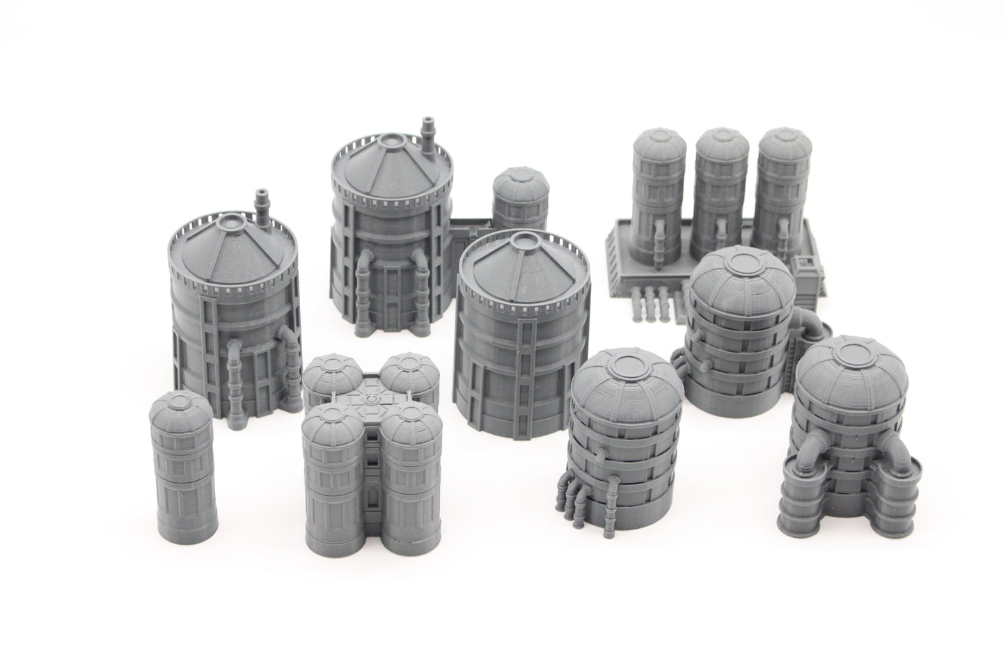 Bundle of Titanicus Scale Industrial Silos