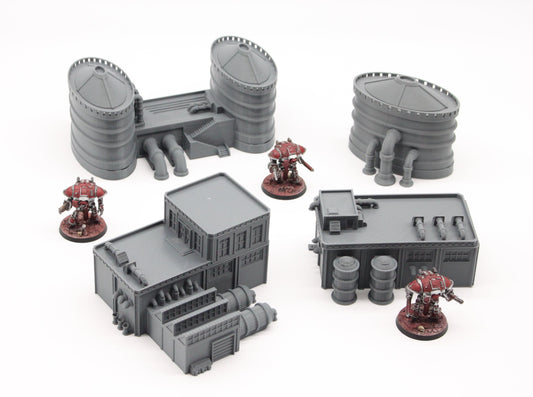 Bundle of Titanicus Scale Industrial Buildings