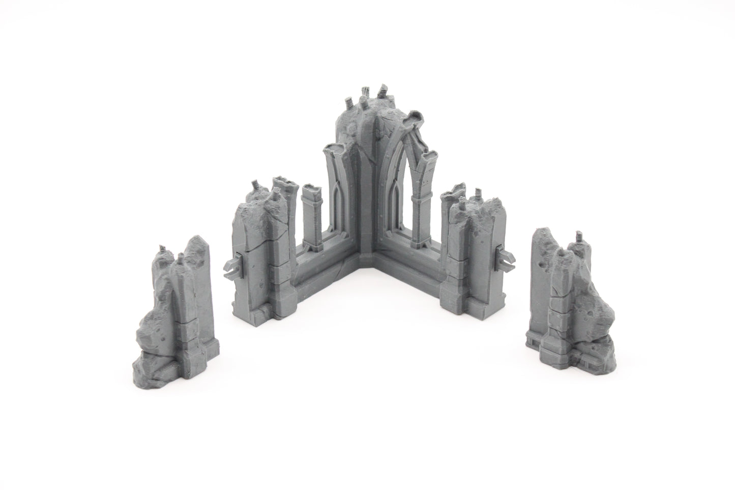 Bundle 1 of 3D Printed V2 Gothic Ruined Structures