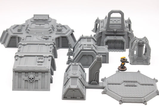 Bundle of DoW Style Chapter Sci Fi Buildings