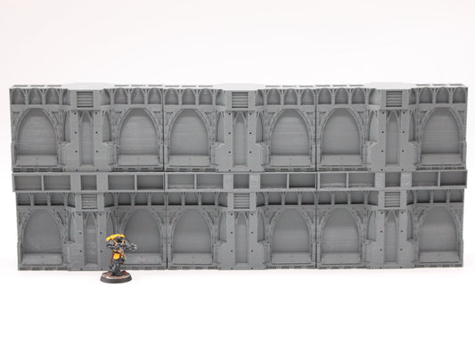City Underbelly Fighting Sector Terrain Expansion Pack - Detailed Double Wall