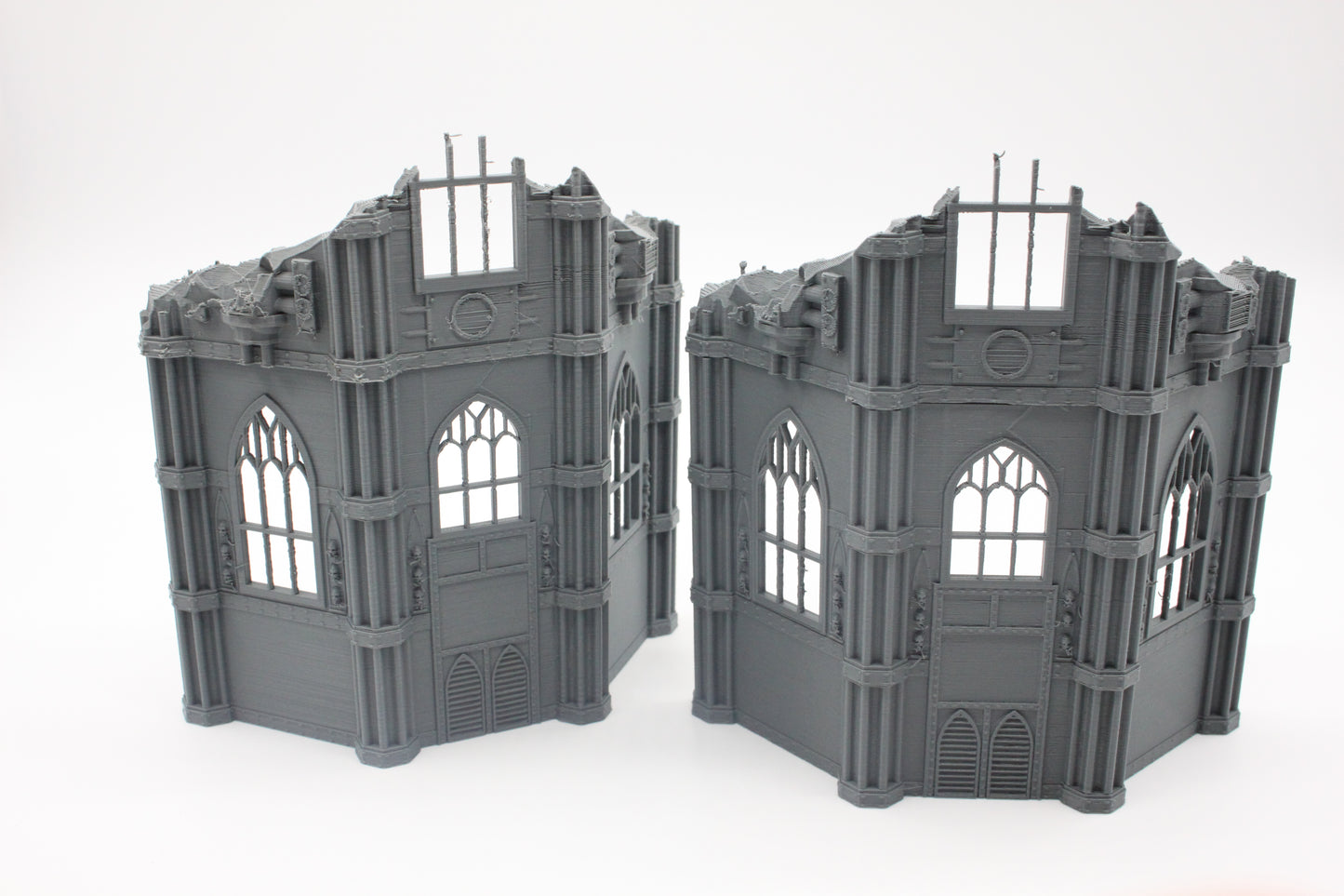 Two Gothic Ruined Towers