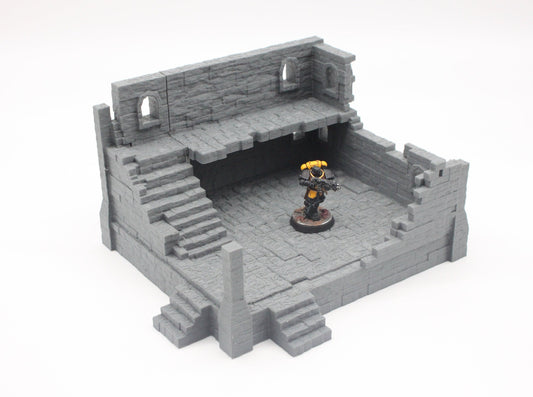 Stone Ruined Arena Building