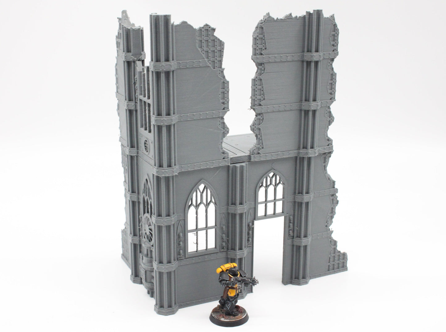 Large Two Level Gothic Ruined Building