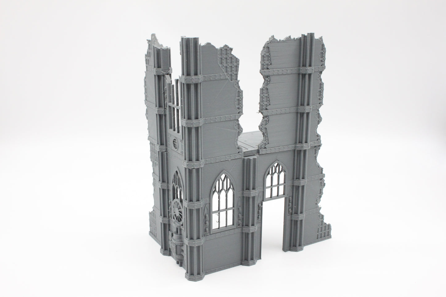 Large Two Level Gothic Ruined Building