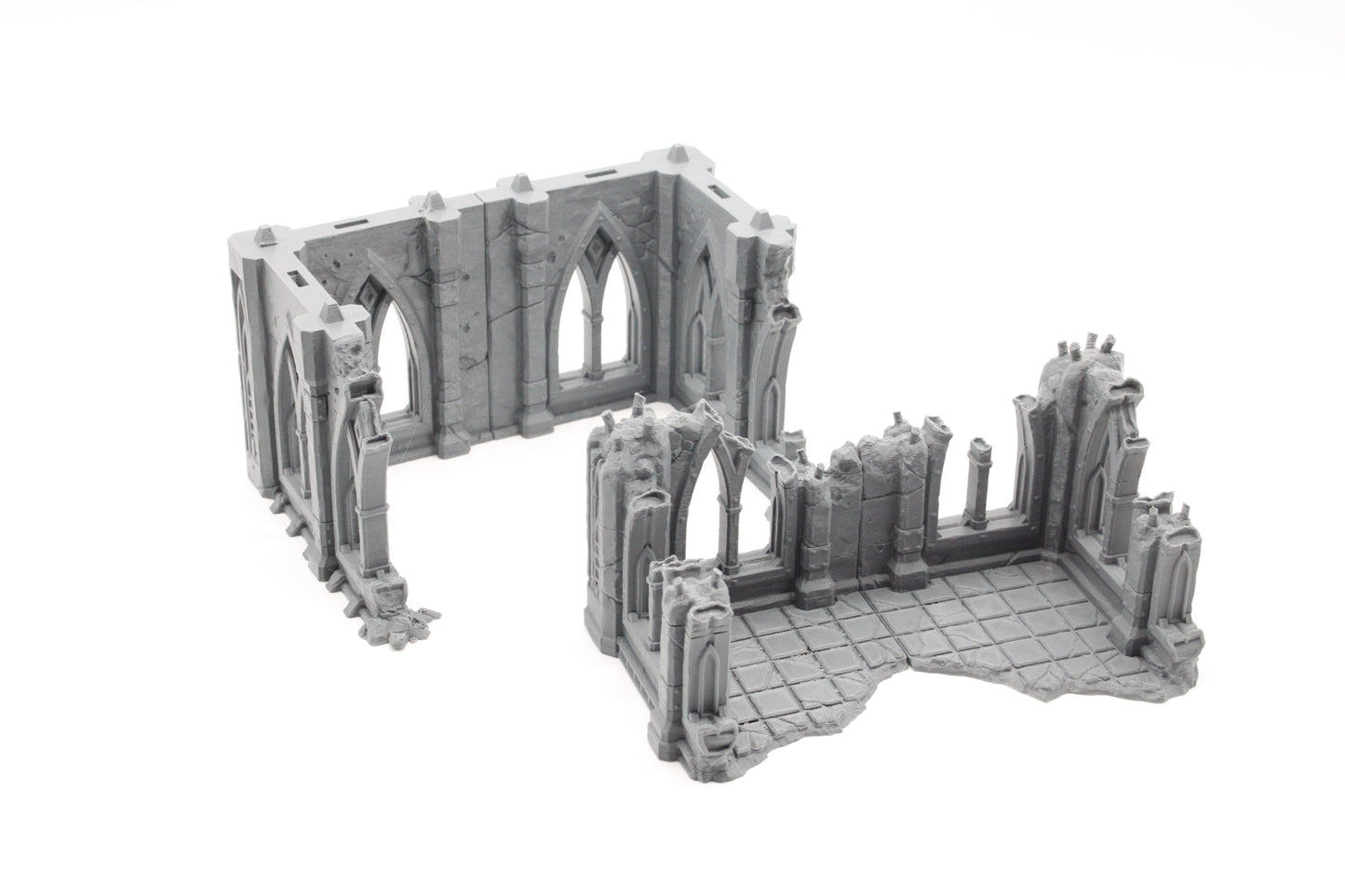 'C Shaped' Two Level V2 Gothic Ruined Building